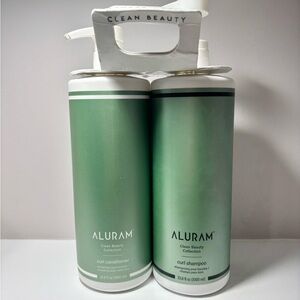 Aluram Curl Shampoo and Conditioner Set 33.8 Fl Oz Clean Beauty